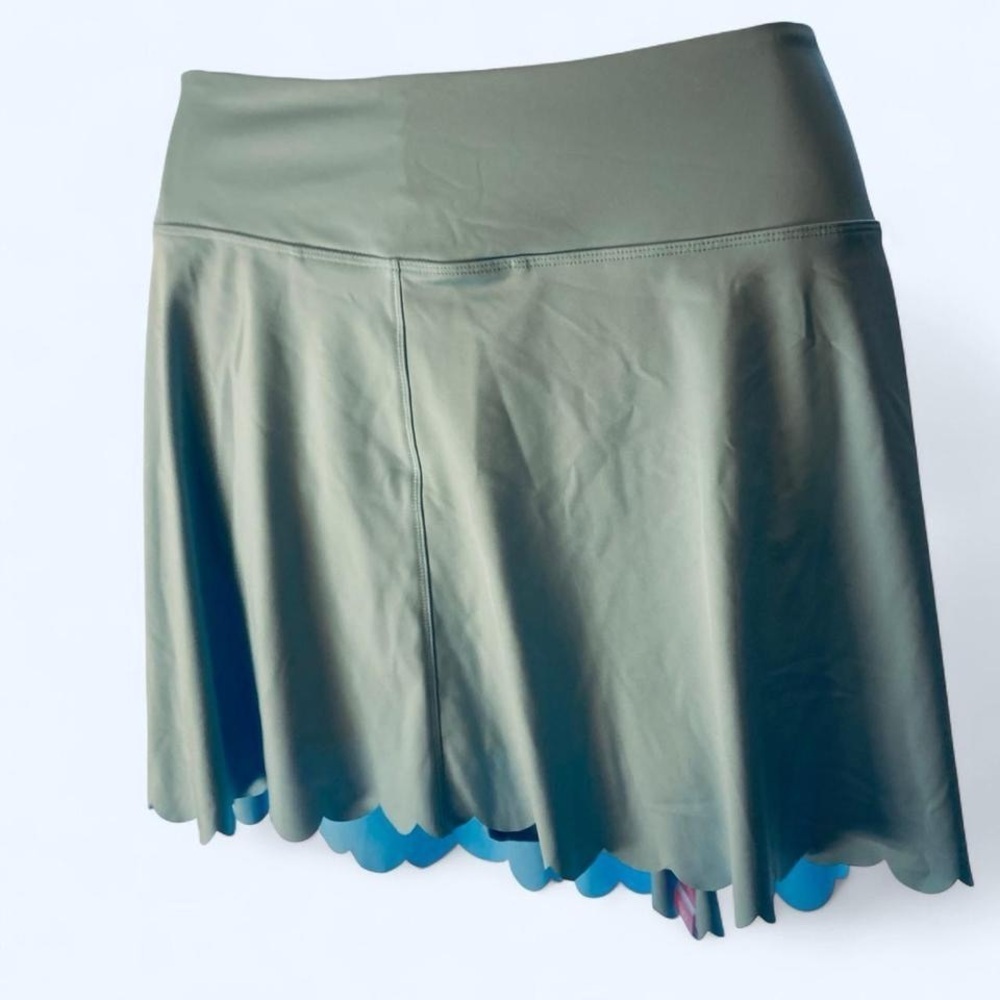 RBX Blue mini skirt with scalloped hem #miniskirt NWT XXL